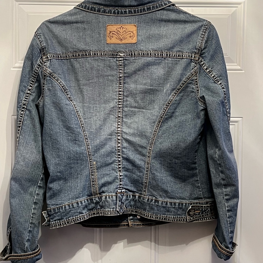 CAbi Jean Jacket Button Up  Sz Sm - Picture 2 of 4